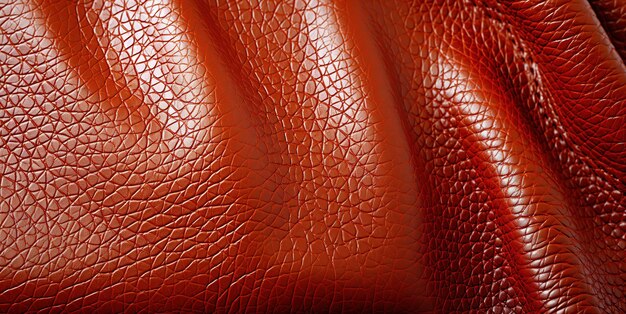 Red leather texture Generative AI