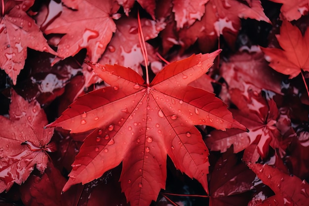 Red leaves wallpapers for iphone and android