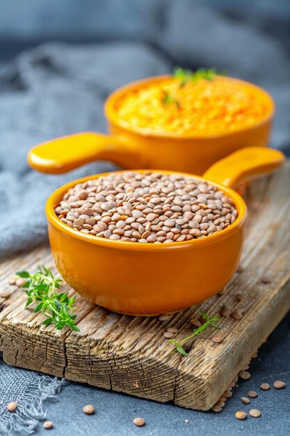 Red lentils are a healthy food product