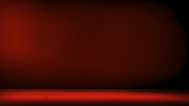A red light glowing in a dark red background