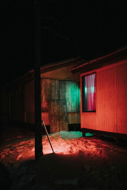 Foto luci rosse da una cabina