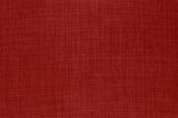 Red linen fabric texture background