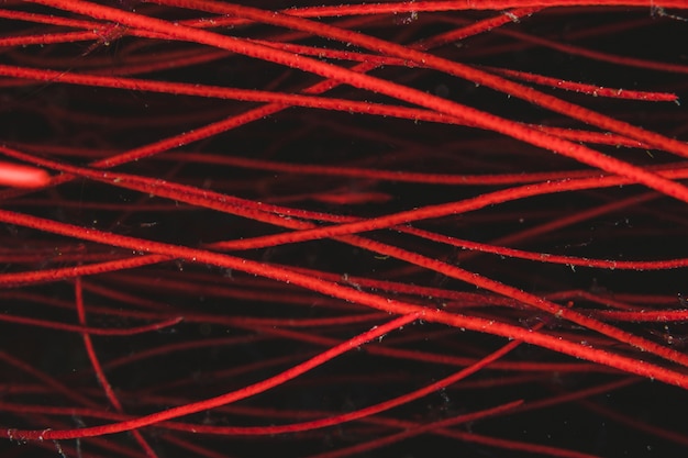 Red lines over a black background