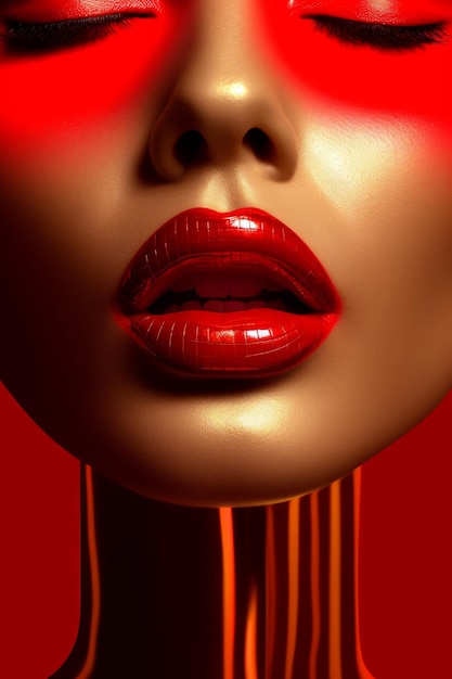 Красная губа с красными глазами — это фото женщины с красными глазами.