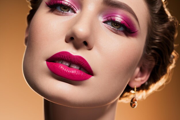 Red lipstick 3D rendering closeup advertising publicity picture women039s cosmetics lipstick