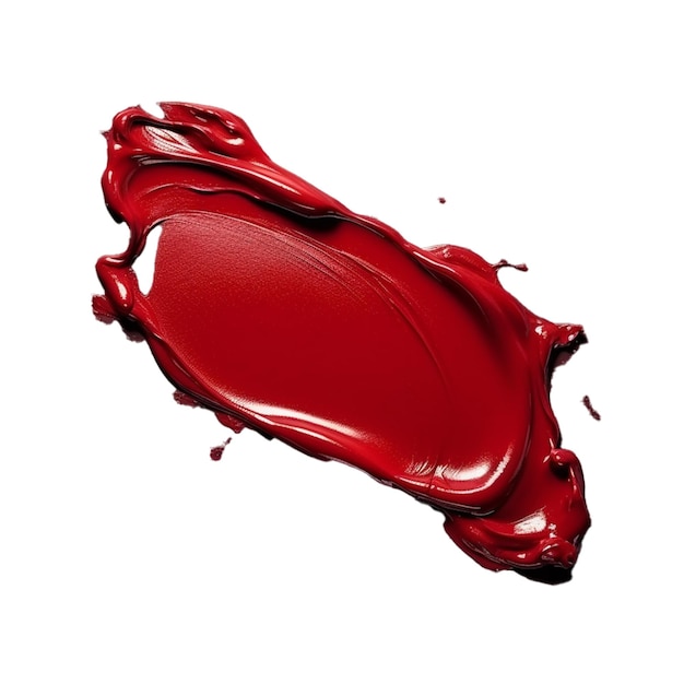 Foto crema di rossetto rosso macchie mett texture isolate su sfondo bianco crema di rossetto rosso macchie mett