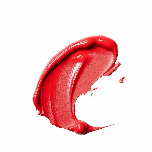Red lipstick swab Illustration AI GenerativexA