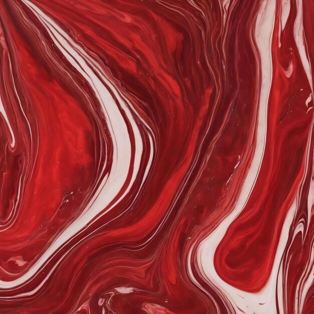 Red liquid marble background diy aesthetic flowing texture experimental art