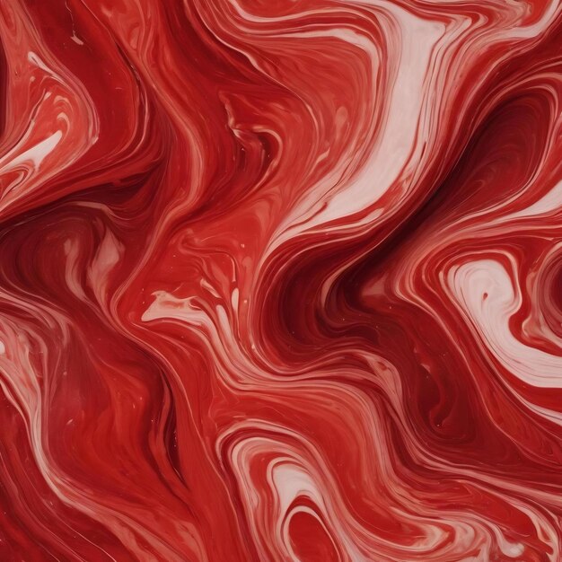 Red liquid marble background diy aesthetic flowing texture experimental art