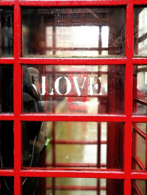 Red london phone box