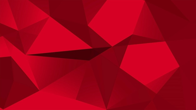 Red low poly abstract background, triangles geometric shape. Elegant and luxury dynamic style for business, 3D illustration