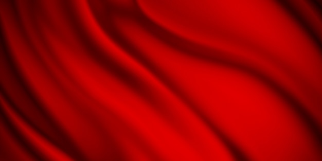 Photo red luxury fabric background with copy space
