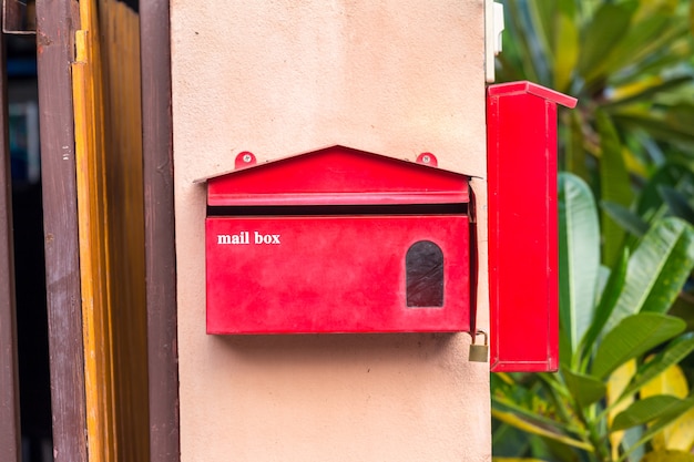 red mail box