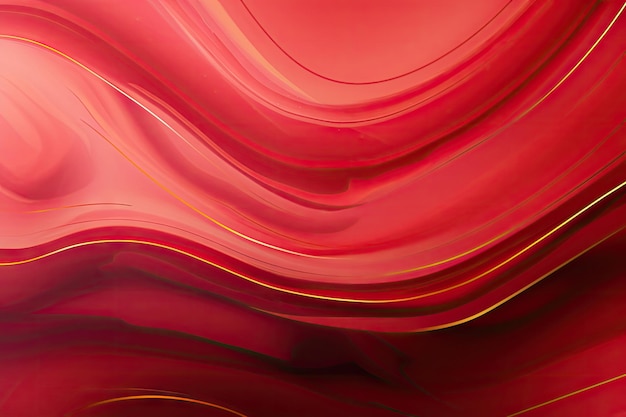 red marble gradient background with golden lines