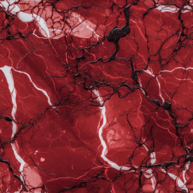 Photo red marble texture that is very detailed and has a white line across the middle.