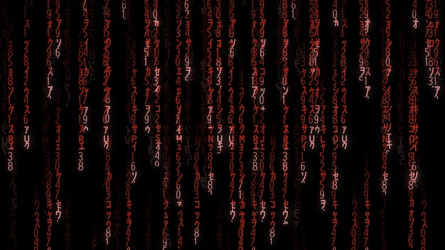 Photo red matrix code background