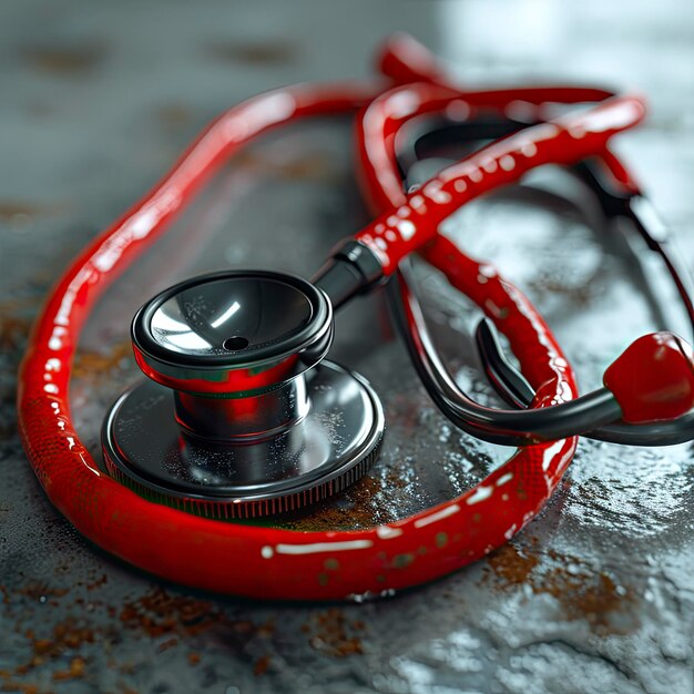 Photo red medical 3d modern style on background images hd wallpapers