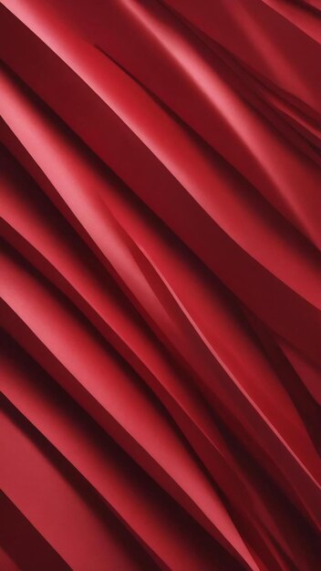 Red metallic paper fold abstract background