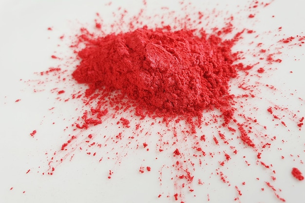Red mica pigment powder cosmetics