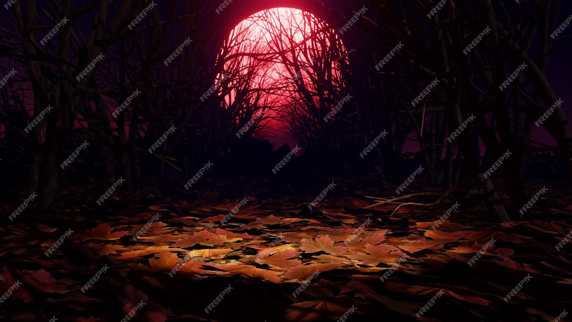 Premium Photo | The red moon night background for wallpaper in scary and horror scene. Premium Photo | The red moon night background for wallpaper in scary and horror scene.