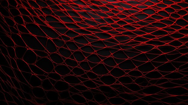 red net grid texture on black background