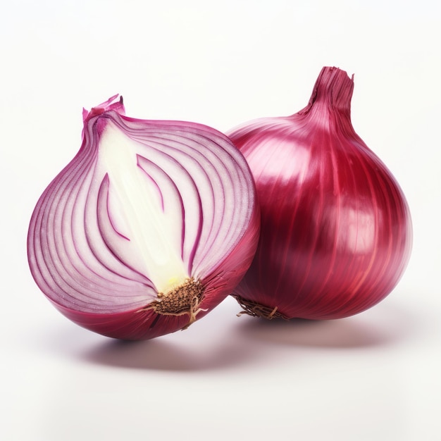 Red Onion Cut in Half