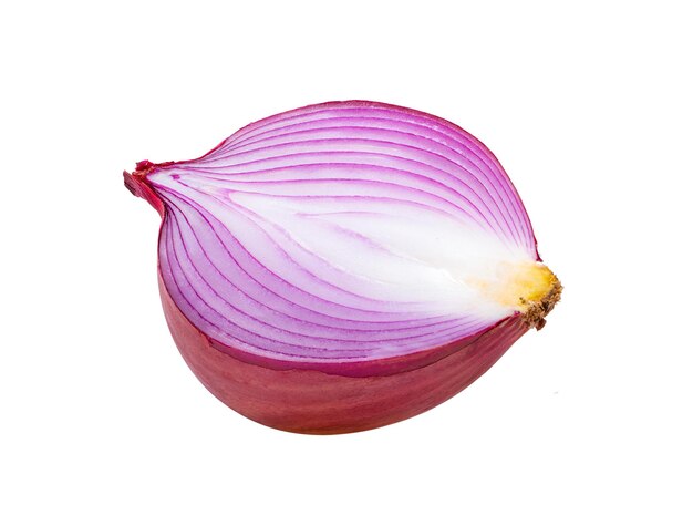 Photo red onion isolated on white background