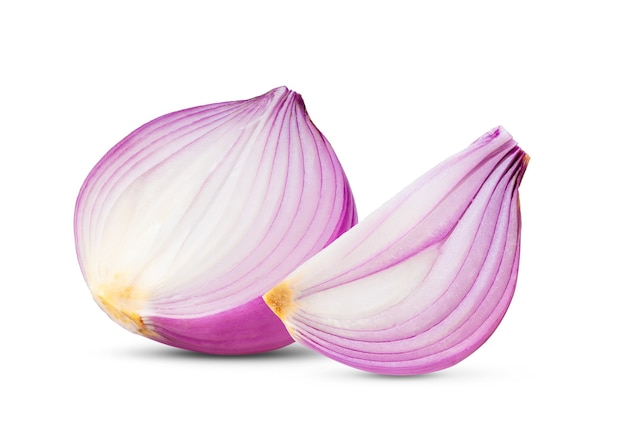 Red onion isolated  