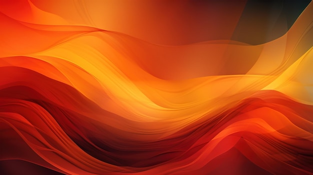 A red and orange background with a wave design.