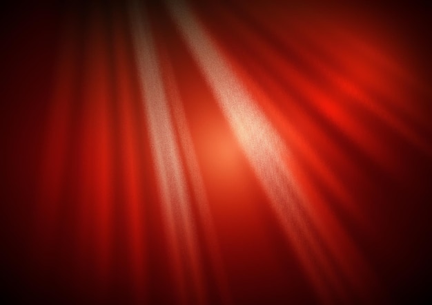 Red and orange background with white lights and a white stripe.