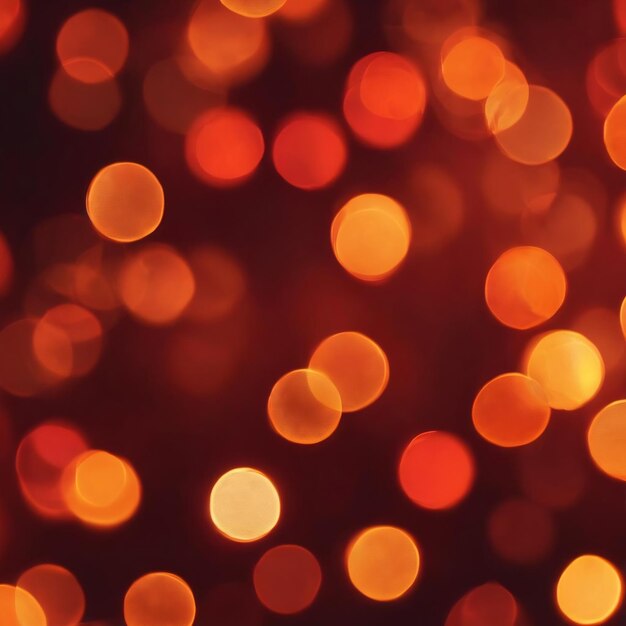 Red orange bokeh vertical background