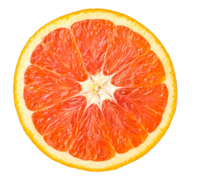 red Orange closeup isolated