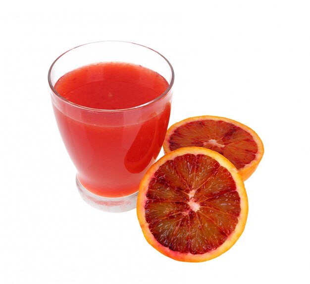 Photo red orange juice