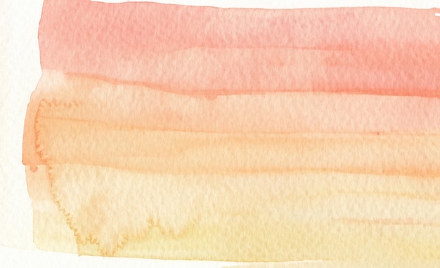 red orange shades watercolor brushstroke abstract background