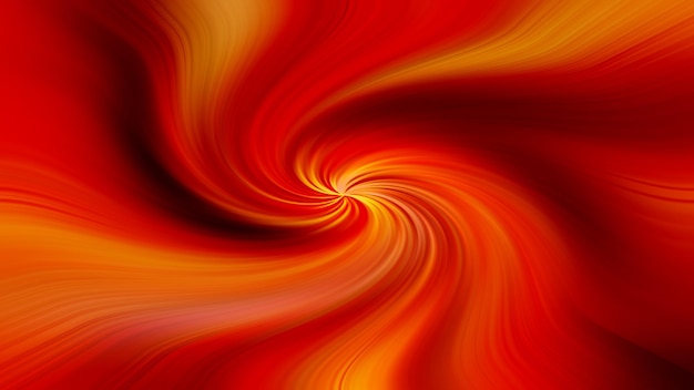 Photo red and orange swirls in a spiral