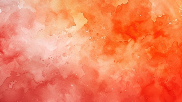 Photo red orange watercolor abstract background