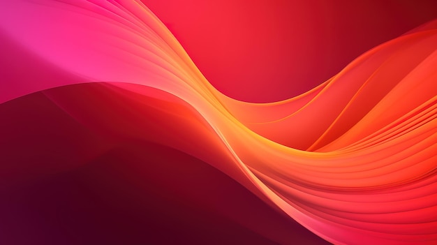 Red and orange waves on a purple background