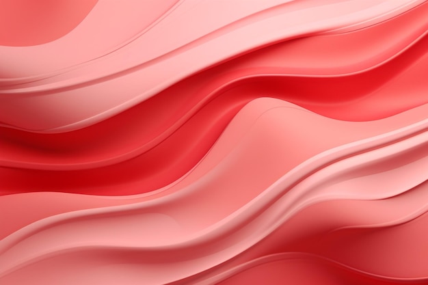 Red paint background made of interweaving curved shape