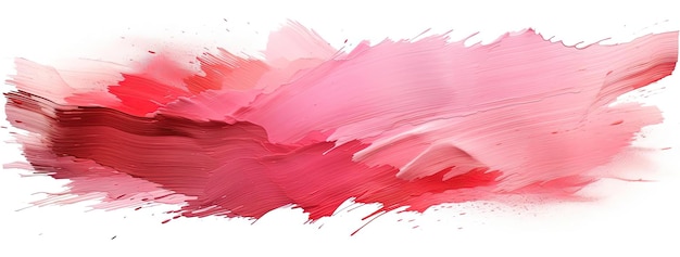 a red paint brush stroke with white background in the style of watercolorlike washes