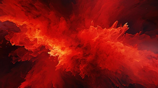 red paint explosion background generative AI