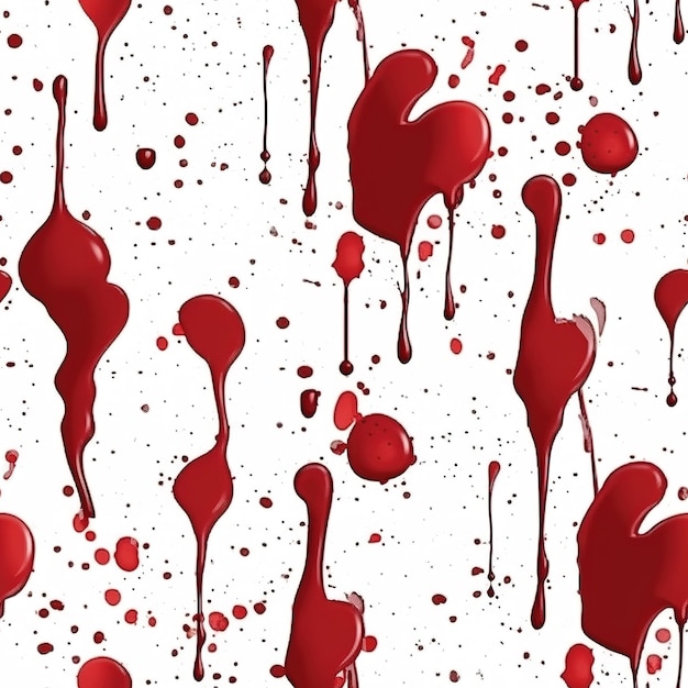 red paint splash pattern