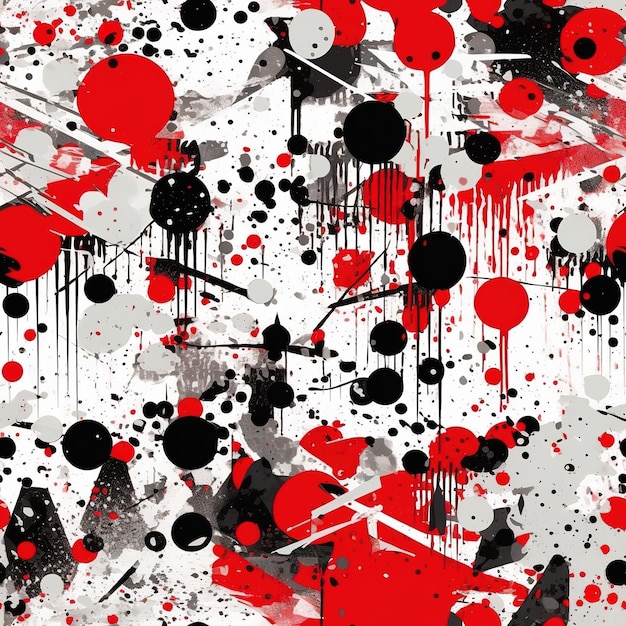 red paint splash pattern