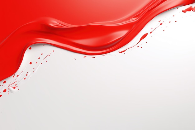 Red paint splash