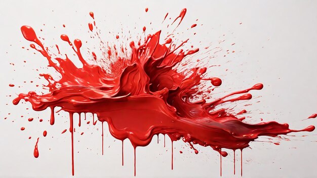 Red Paint Splatter