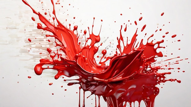 Red Paint Splatter