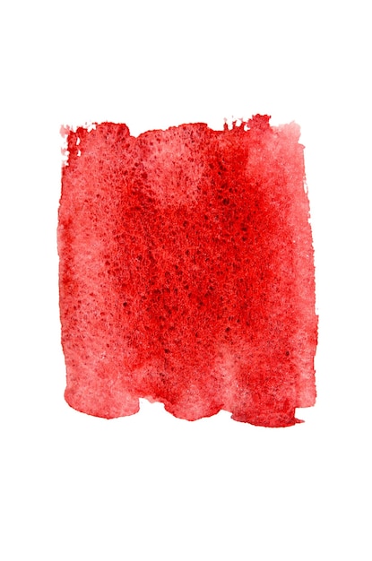 Red paint strokes on paper