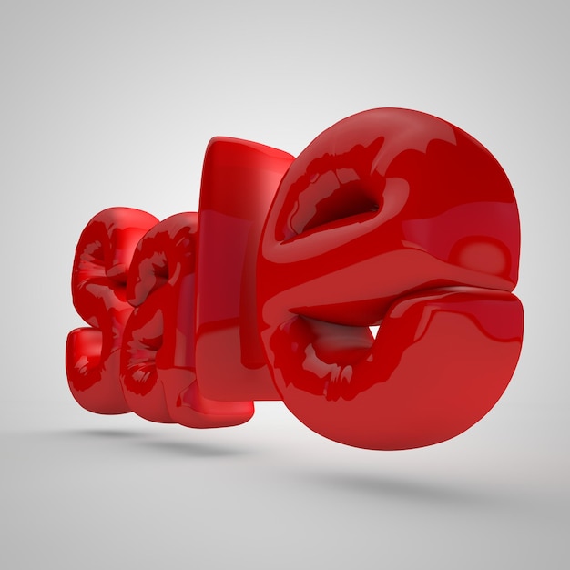 A red pair of red objects with the letter s on it.