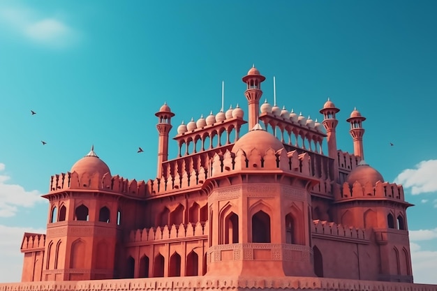 A red palace in agra