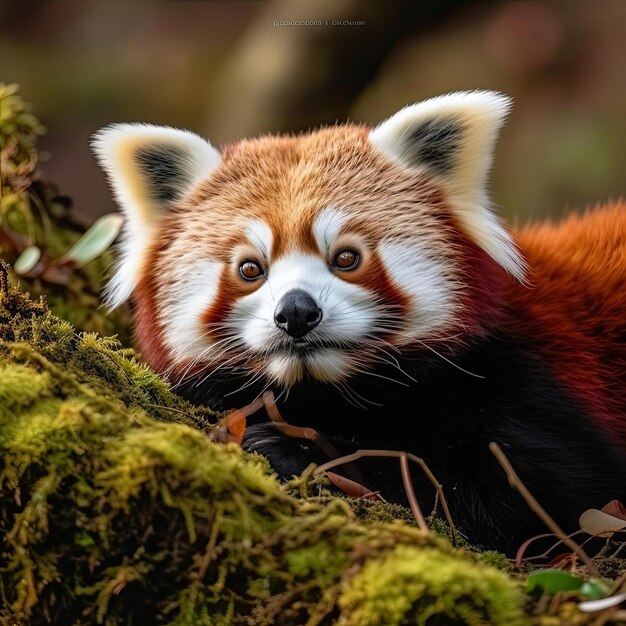 red panda ekspression ai generative