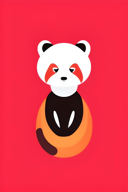 Photo a red panda icon